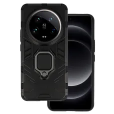 Xiaomi 14 Ultra Ring Armor puzdro s výklopným stojanom čierne Xiaomi 14 Ultra Ring Armor puzdro s výklopným stojanom čierne