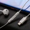 Foneng T15 vezetékes fülhallgató USB-C, 1.2 m (fehér) - 1. kép