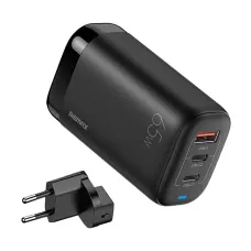 Remax RP-U55 hálózati töltő adapter 2x USB-C, USB-A 65W (fekete)