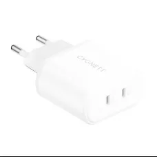 Cygnett hálózati töltő adapter 2x USB-C PD 35W (fehér)