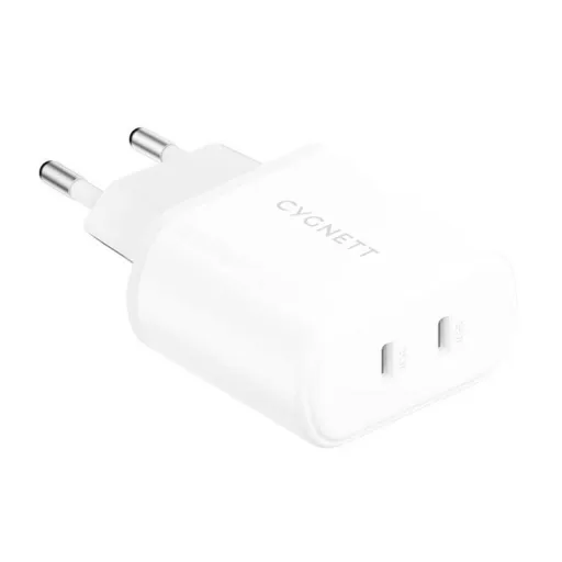 Cygnett hálózati töltő adapter 2x USB-C PD 35W (fehér)