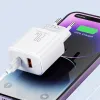 Joyroom JR-TCF05 hálózati töltő adapter USB-A QC3.0, USB-C PD 20W (fehér) - 2. kép