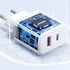 Joyroom JR-TCF05 hálózati töltő adapter USB-A QC3.0, USB-C PD 20W (fehér) - 4. kép