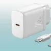  Joyroom JR-TCF11 hálózati töltő adapter USB-C 25W + USB-C - USB-C kábel 1m fehér - 0. kép