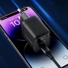 Choetech PD6051 hálózati töltő adapter GAN3 USB-C + USB-C PD 35W (fekete) - 3. kép