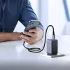 Ugreen Nexode Air 65W hálózati töltő adapter 1x USB-A + 2x USB-C (szürke) - 2. kép