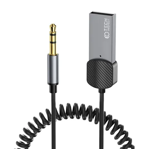 Tech-Protect Ultraboost audio bluetooth 3.5mm jack AUX adapter szürke