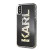 Karl Lagerfeld tok iPhone X/XS folyékony feliratos mintával (KLHCPXKAGBK) - 0. kép