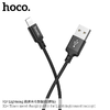 Hoco X14 USB - Lightning kábel 1m fekete - 1. kép