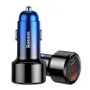 Baseus Magic szivargyújtós autós töltő QC3.0/ Type-C PD QC4+45W 6A kék - 3. kép
