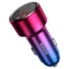 Baseus Magic szivargyújtós autós töltő QC3.0/ Type-C PD QC4+45W 6A piros - 0. kép