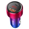 Baseus Magic szivargyújtós autós töltő QC3.0/ Type-C PD QC4+45W 6A piros - 1. kép