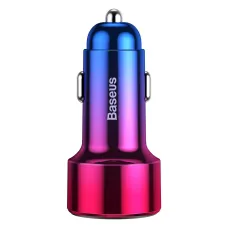 Baseus Magic szivargyújtós autós töltő QC3.0/ Type-C PD QC4+45W 6A piros