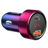 Baseus Magic szivargyújtós autós töltő QC3.0/ Type-C PD QC4+45W 6A piros - 2. kép