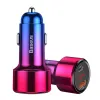 Baseus Magic szivargyújtós autós töltő QC3.0/ Type-C PD QC4+45W 6A piros - 3. kép