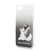iPhone 7/8/SE2020 Karl Lagerfeld Choupette mintás tok áttetsző/fekete - 0. kép