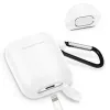 Airpods 1/2 ultravékony szilikon tok fehér - 1. kép