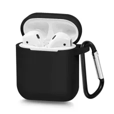 Airpods 1/2 ultravékony szilikon tok fekete