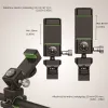 SMD XWJ-G univerzális biciklis, kerékpáros, motoros telefontartó LED világítással, iránytűvel, zöld-fekete - 0. kép