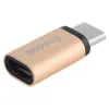Baseus Sharp Micros USB - Type-C átalakító adapter pezsgő arany - 0. kép