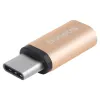 Baseus Sharp Micros USB - Type-C átalakító adapter pezsgő arany - 1. kép