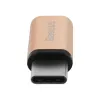 Baseus Sharp Micros USB - Type-C átalakító adapter pezsgő arany - 3. kép