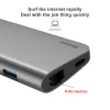 Baseus Almighty 8in1 Type-C HUB szürke színben - 2. kép