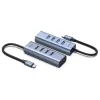 Baseus Enjoy Type-C USB elosztó szürke HUB (CAHUB-Q0G) - 0. kép