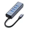 Baseus Enjoy Type-C USB elosztó szürke HUB (CAHUB-Q0G) - 2. kép