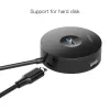 Baseus USB HUB 4 USB aljzattal fekete - 1. kép