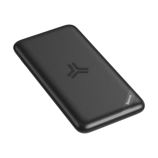 Baseus Bracket powerbank vezeték nélküli töltéssek 10000 mAh fekete, 18W USB töltés (PPS10-01)