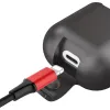 Baseus AirPods 1/2 vezeték nélküli töltésre alkalmas tok piros - 2. kép