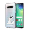 Karl Lagerfeld Choupette mintás tok Samsung S10 áttetsző - 0. kép