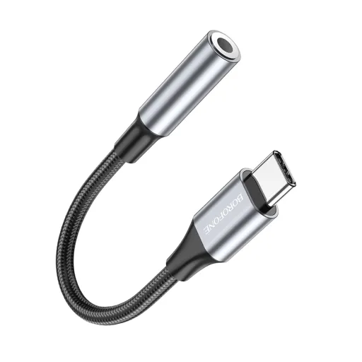 Borofone audio adapter BV16 Type C - 3.5 mm jack fekete DAC