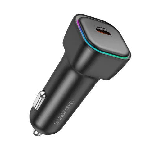 Borofone BZ28 autós töltő USB Type C QC 3.0 PD 30W fekete