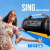 UNIQ Sing hordozható bluetooth hangszóró LED világítással fekete - 2. kép