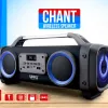 UNIQ Chant hordozható bluetooth hangszóró LED világítással fekete - 3. kép