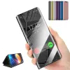 SMD Clear View fliptok Xiaomi Redmi Note 7 fekete, mágneses hátlappal - 2. kép