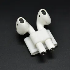 SMD HH-06 Airpods tartó, óra pántra rögzíthető szilikon fehér színben