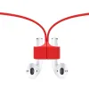 SMD HH-040 Airpods tartó szilikon kábel, mágneses, piros színben - 0. kép