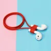 SMD HH-040 Airpods tartó szilikon kábel, mágneses, piros színben - 1. kép