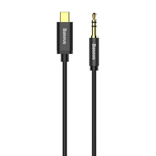 Baseus Yiven USB-C - 3.5 mm-es mini jack audio kábel, 1.2 m (fekete)