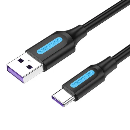 Vention CORBD 5A 0.5m USB-A - USB-C kábel fekete