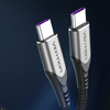 Vention TAEHD PD 100W USB-C - USB-C kábel 0.5m szürke - 3. kép