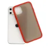 Vennus Color Button Bumper tok Xiaomi Redmi 9 Red - 2. kép