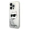 Original Pouch KARL LAGERFELD Glitter Choupette Head KLHCP14LLNCHCS iPhone 14 Pro tok ezüst - 0. kép