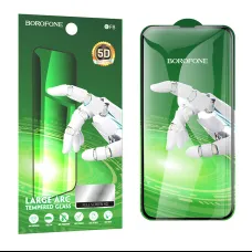 Borofone Edzett üveg BF8 Diamond Armor Teljes Képernyős 5D Nagy Ív iPhone 15 Pro Max-hoz - 10 darab üvegfólia