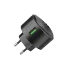 Hoco Shell hálózati töltő adapter 1xUSB QX 3.0 fekete - 3. kép