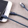Remax Kerolla 3in1 töltő kábel Micro USB/ Type-C/ Lightning kék - 2. kép