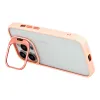 Tel Protect Kickstand tok + kameraüveg (lencse) iPhone 12 világos rózsaszín - 4. kép